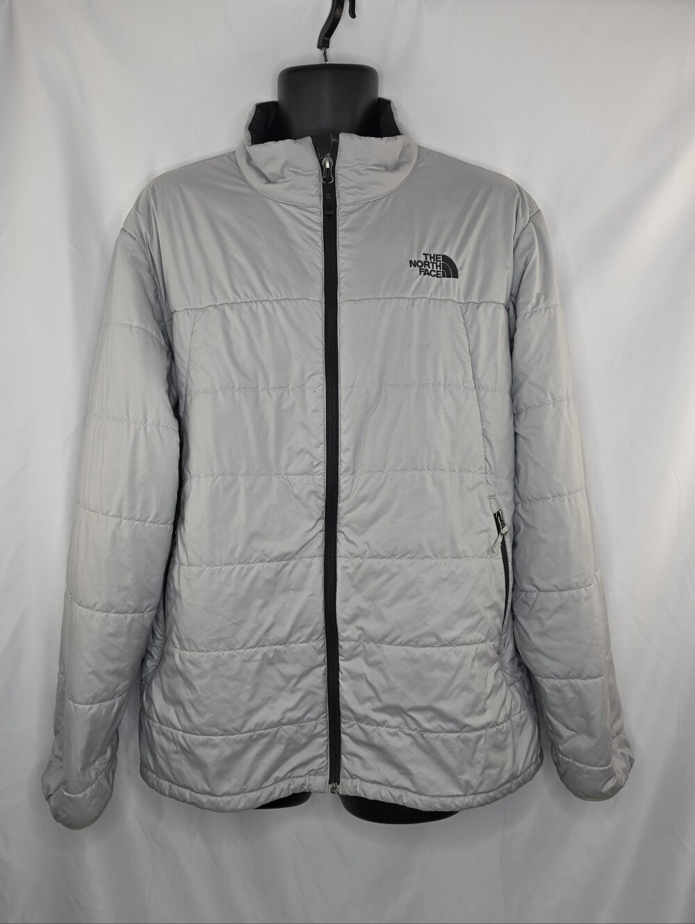 The North Face Men's Bombay Light Gray Quilted Insulated Puffer Jacket Size XL